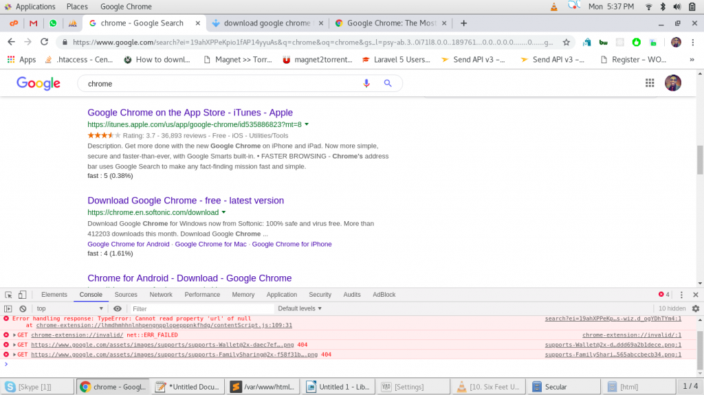how to search a page for key words chrome