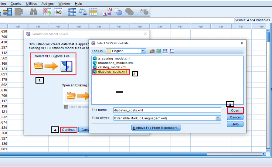 Simulation in Spss